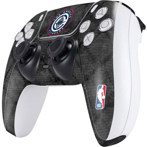 NBA Los Angeles Clippers Black Rust PS5 Controller Skin